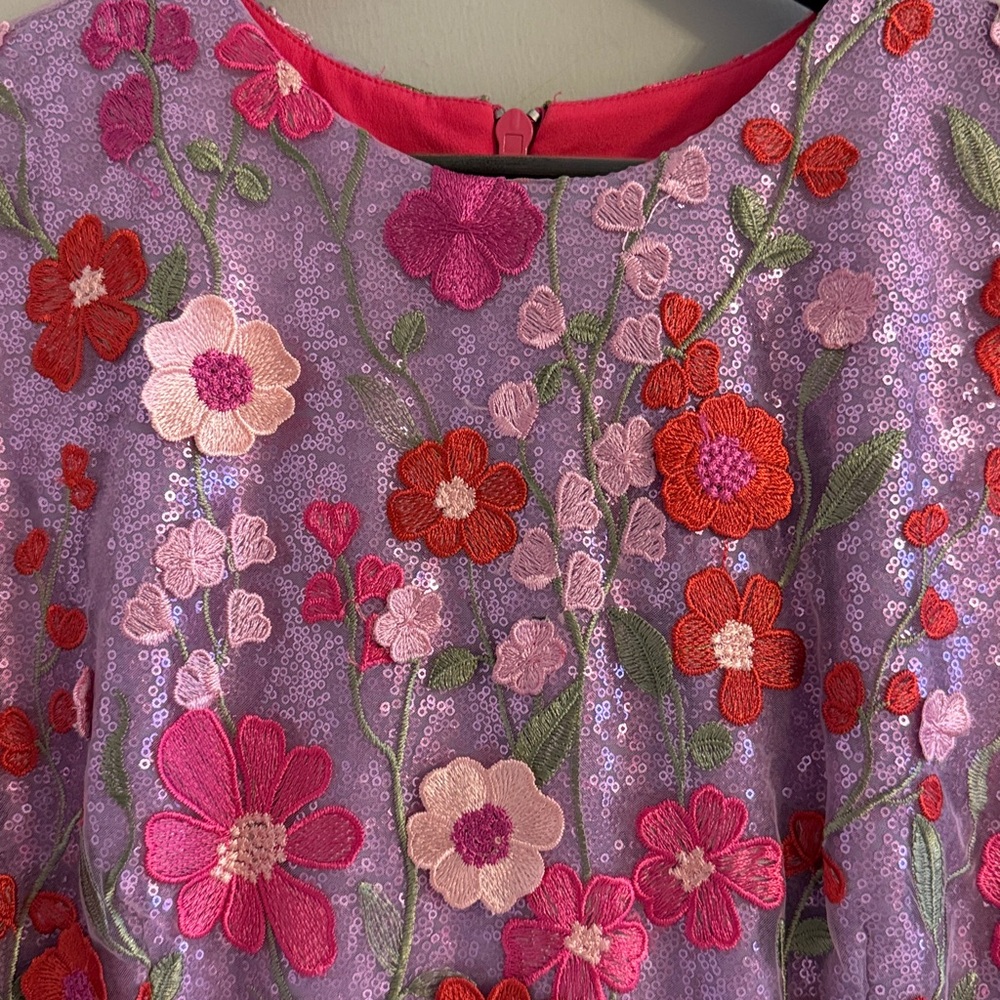 Floral Pink and Red Helsi dress NWT size XL - Picture 7 of 7
